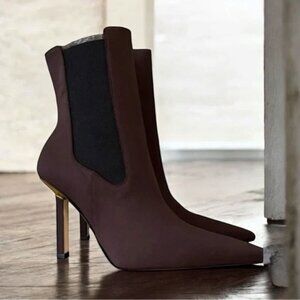 Good American High Kickstand Scuba Heeled Bootie